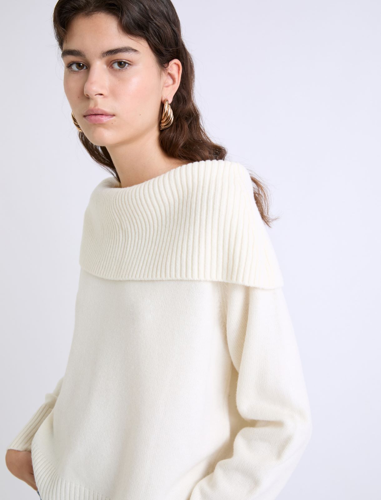 Superfine merino sweater - CREAM - Marella - 5