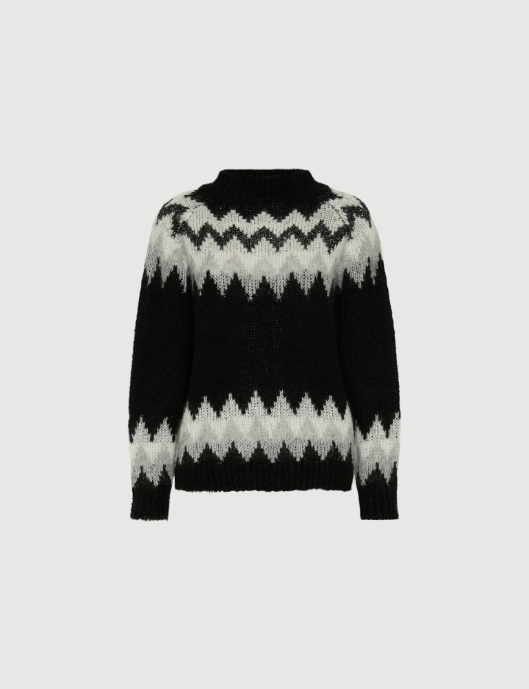Jacquard mohair-blend sweater - Marella
