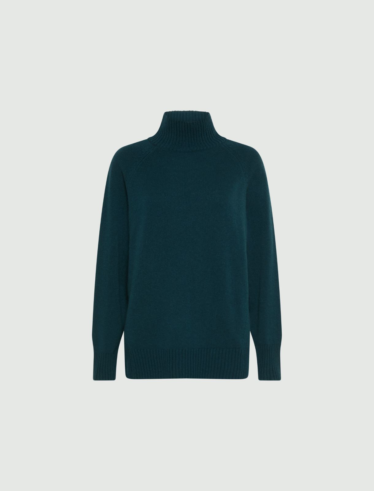 Oversized superfine merino sweater - GREEN - Marella