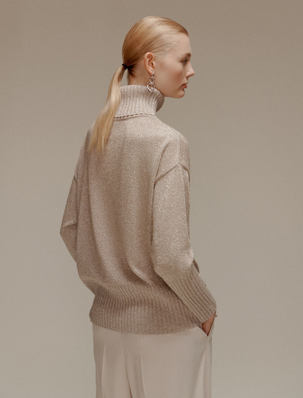 Lurex-embellished oversized sweater - BUCK - Marella - 3