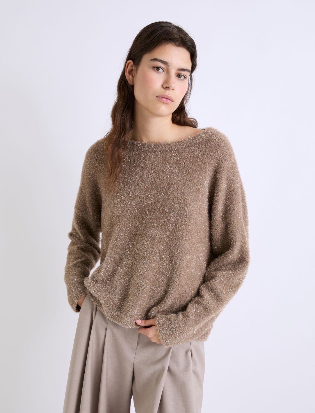 Straight-fit sweater - COGNAC - Marella - 4
