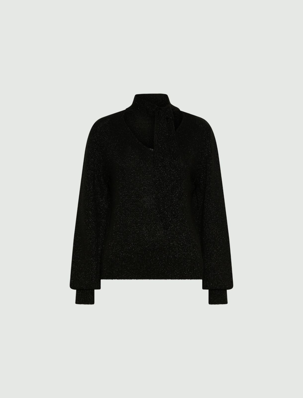 Maglia con lurex e fusciacca - NERO - Marella