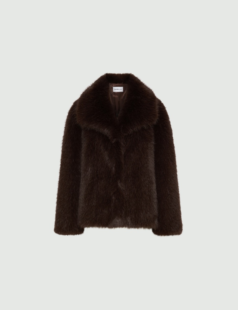 Cazadora oversize de tejido peludo - Marella