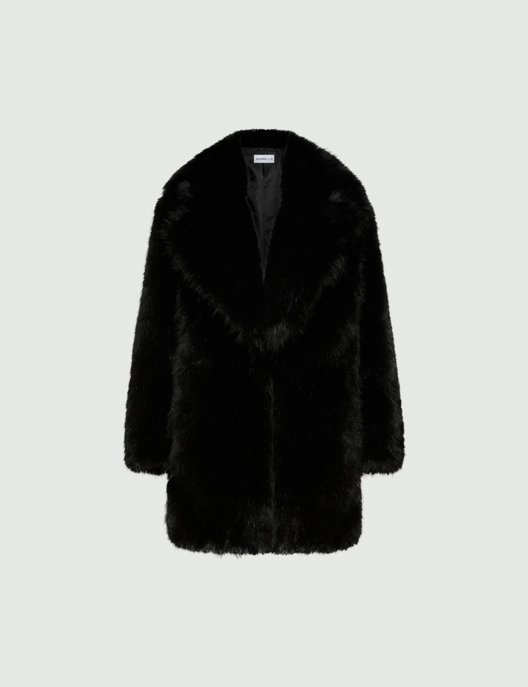 Oversized furry knit jacket - Marella