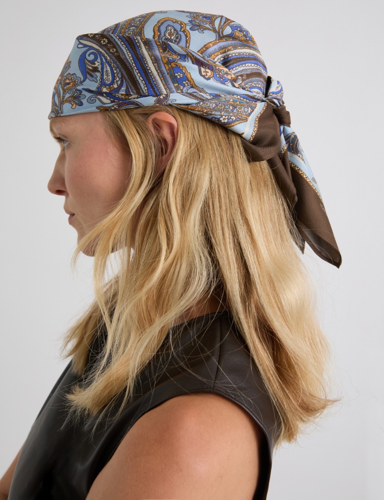 Paisley-print silk scarf - Marella