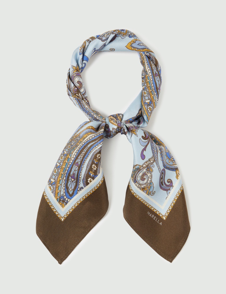 Paisley-print silk scarf - Marella