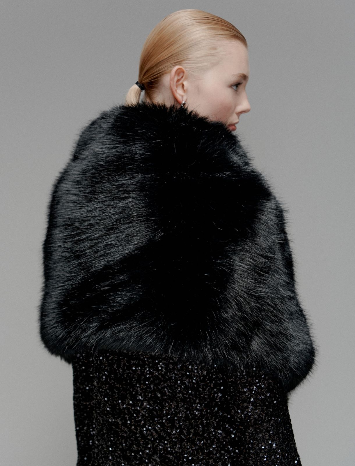 Étole avec poches - NOIR - Marella - 3