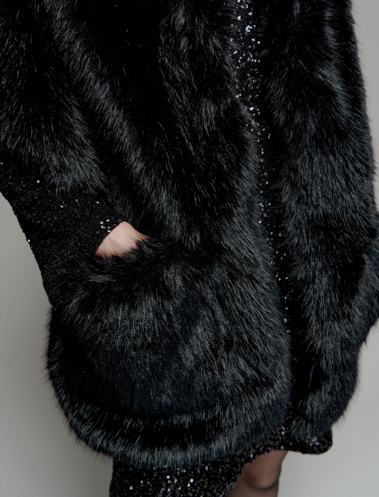 Étole avec poches - NOIR - Marella - 5