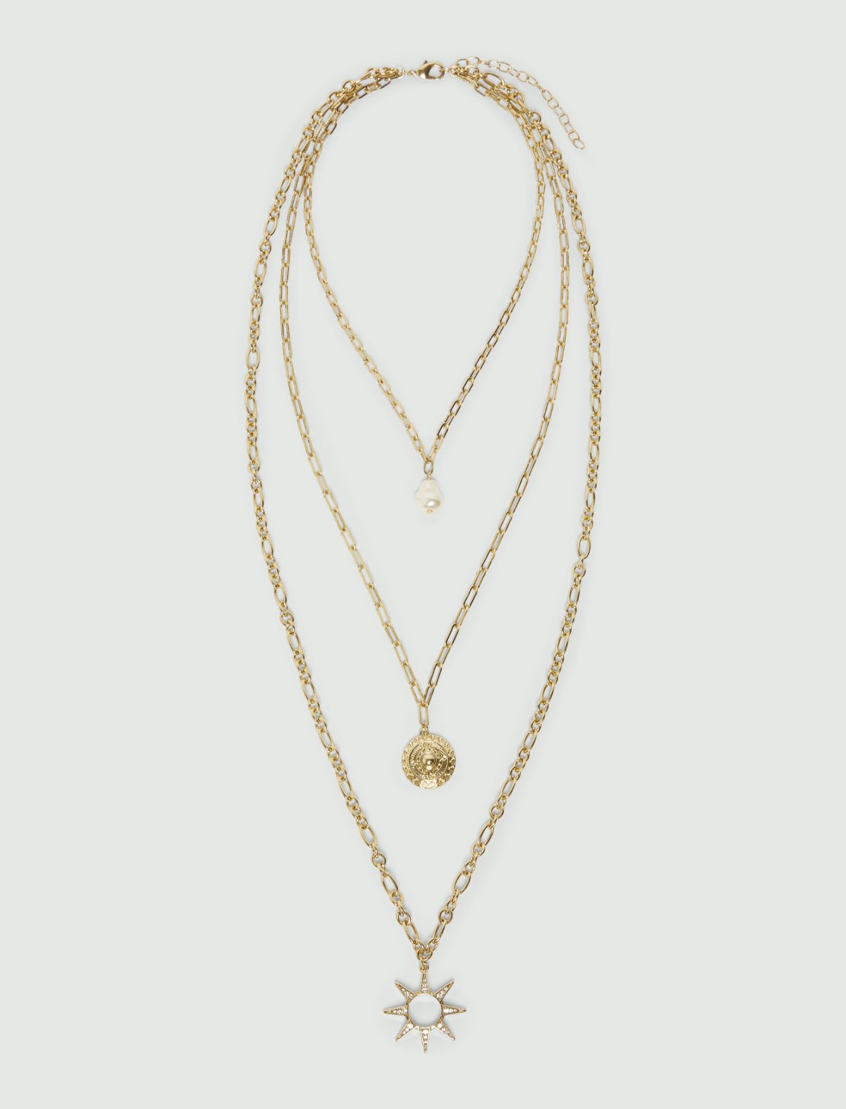 Collar triple con colgantes - ORO - Marella