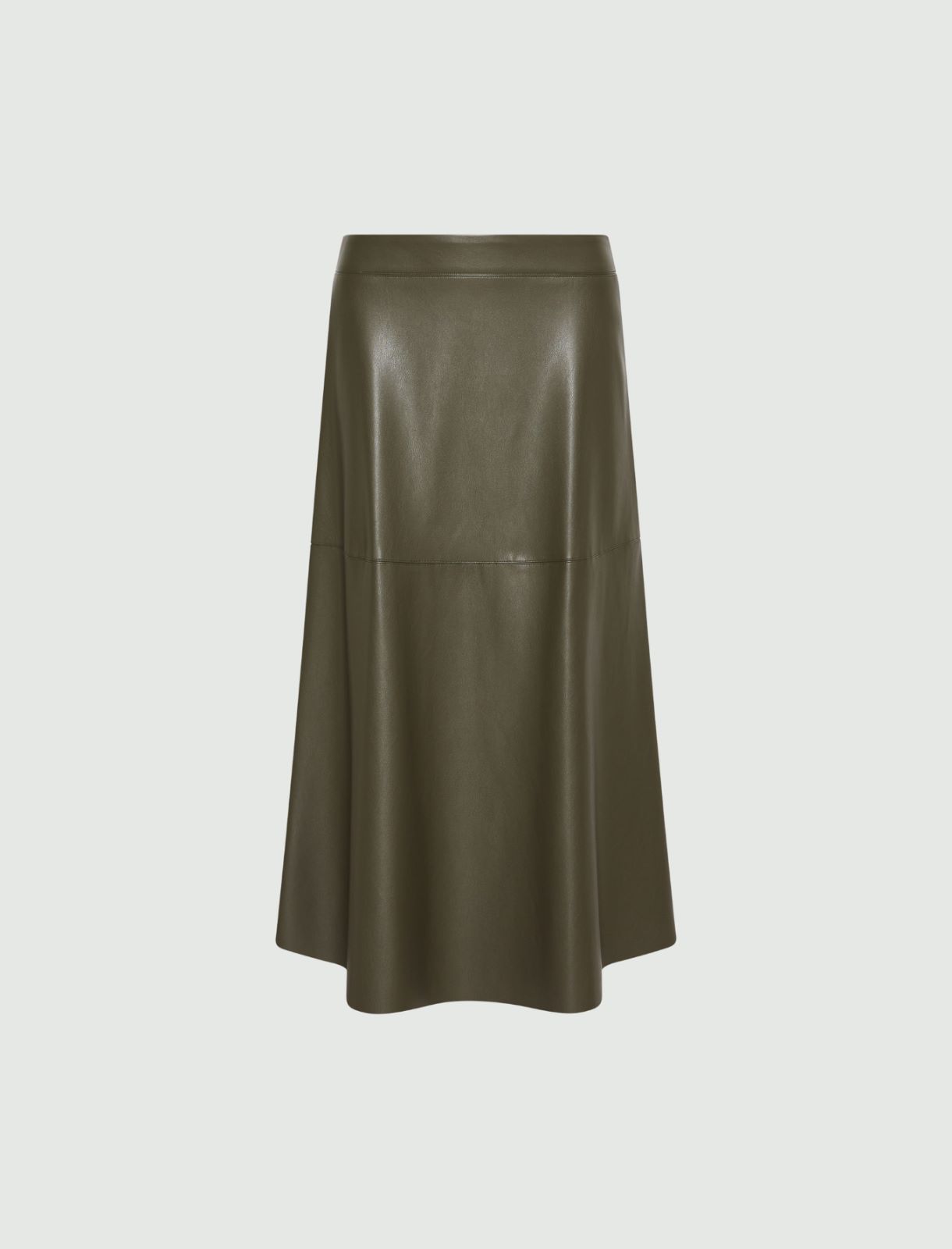Falda midi - VERDE MILITAR - Marella