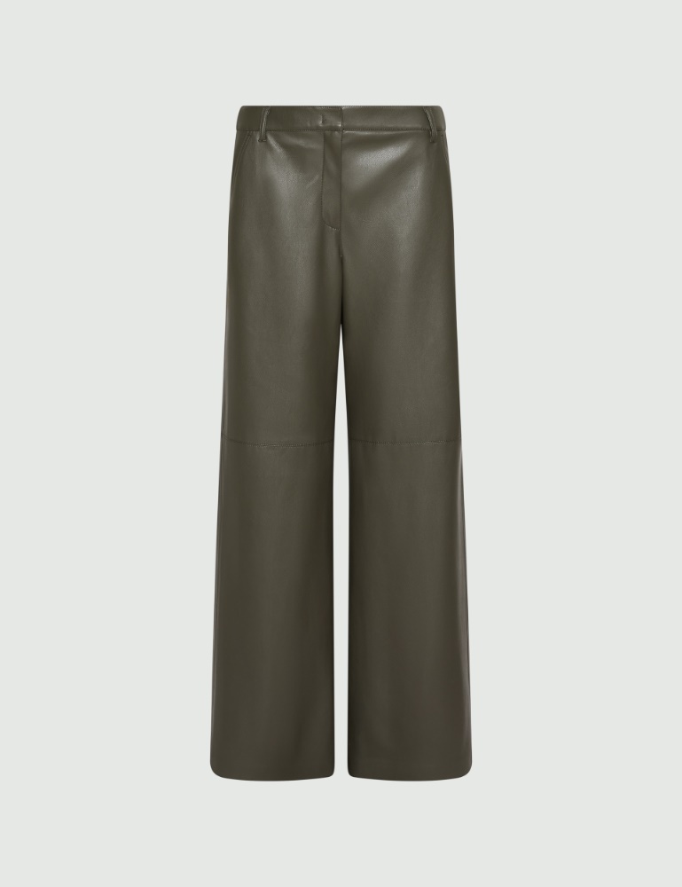 Coated jersey wide-leg trousers - Marella