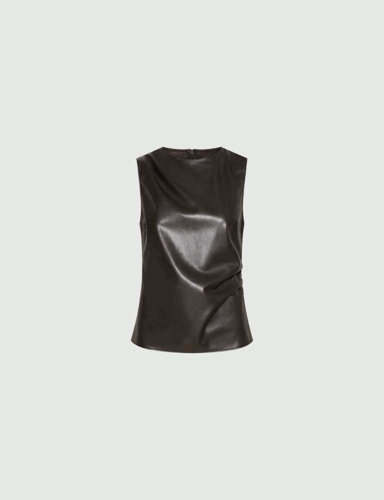 Sleeveless coated jersey top - Marella