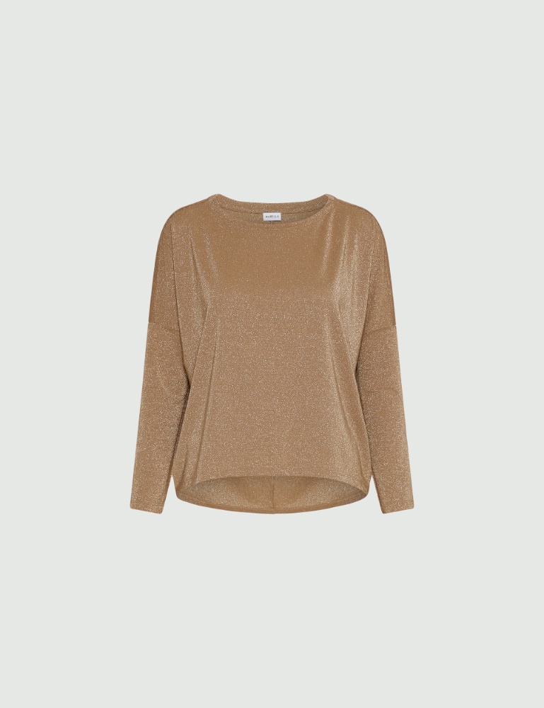 Lurex-embellished relaxed-fit sweater - Marella