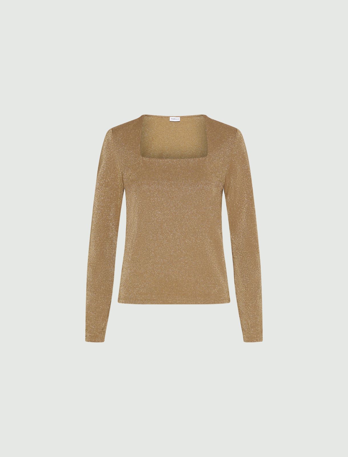 Camiseta de viscosa con lúrex - ORO - Marella