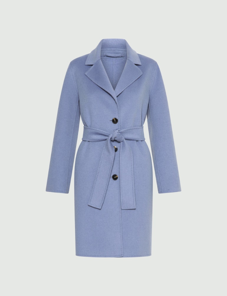 Single-breasted double cloth coat - Marella