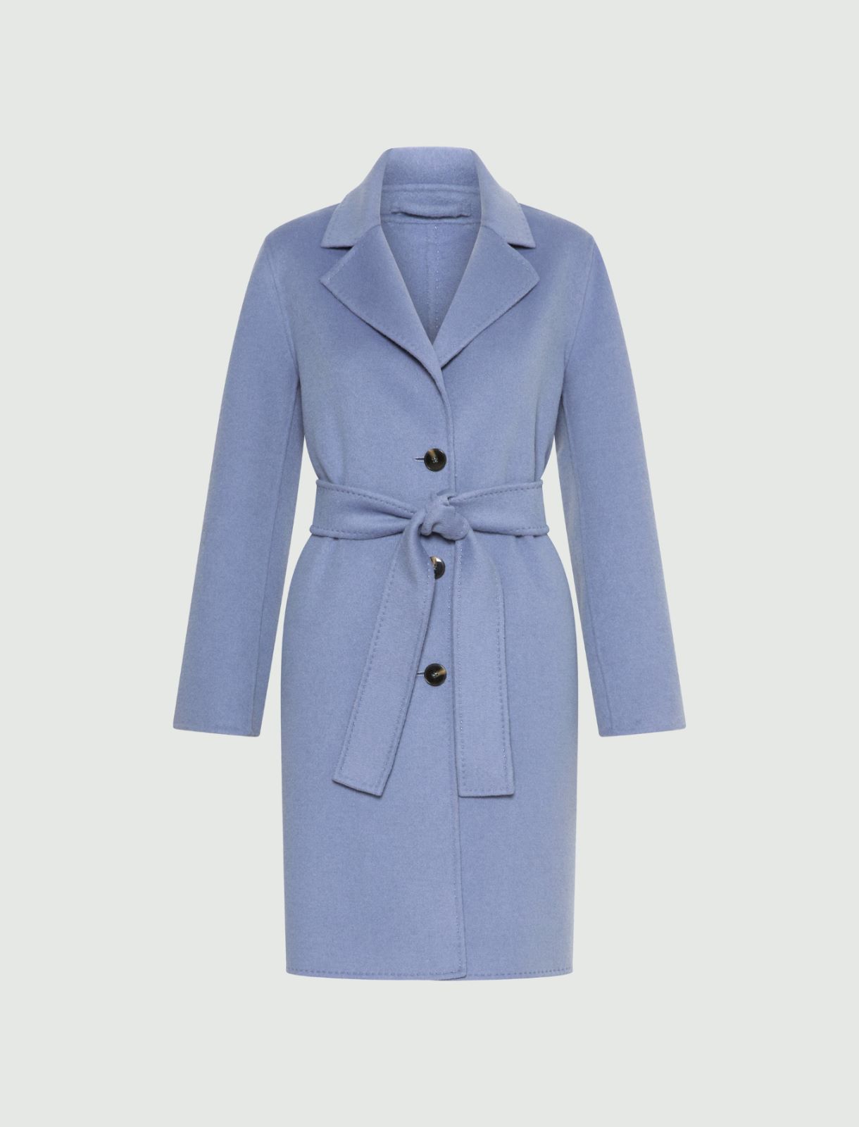 Manteau droit en double laine - AZURE - Marella