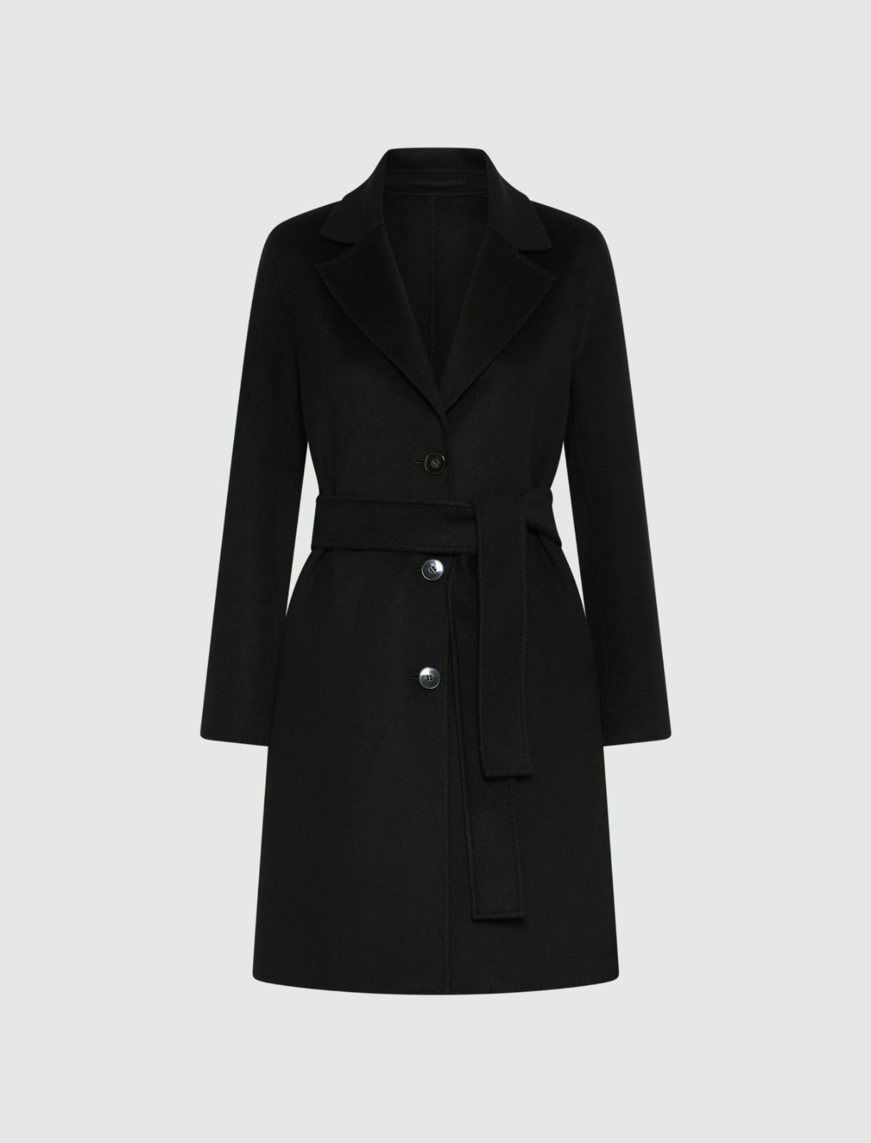 Manteau droit en double laine - NOIR - Marella