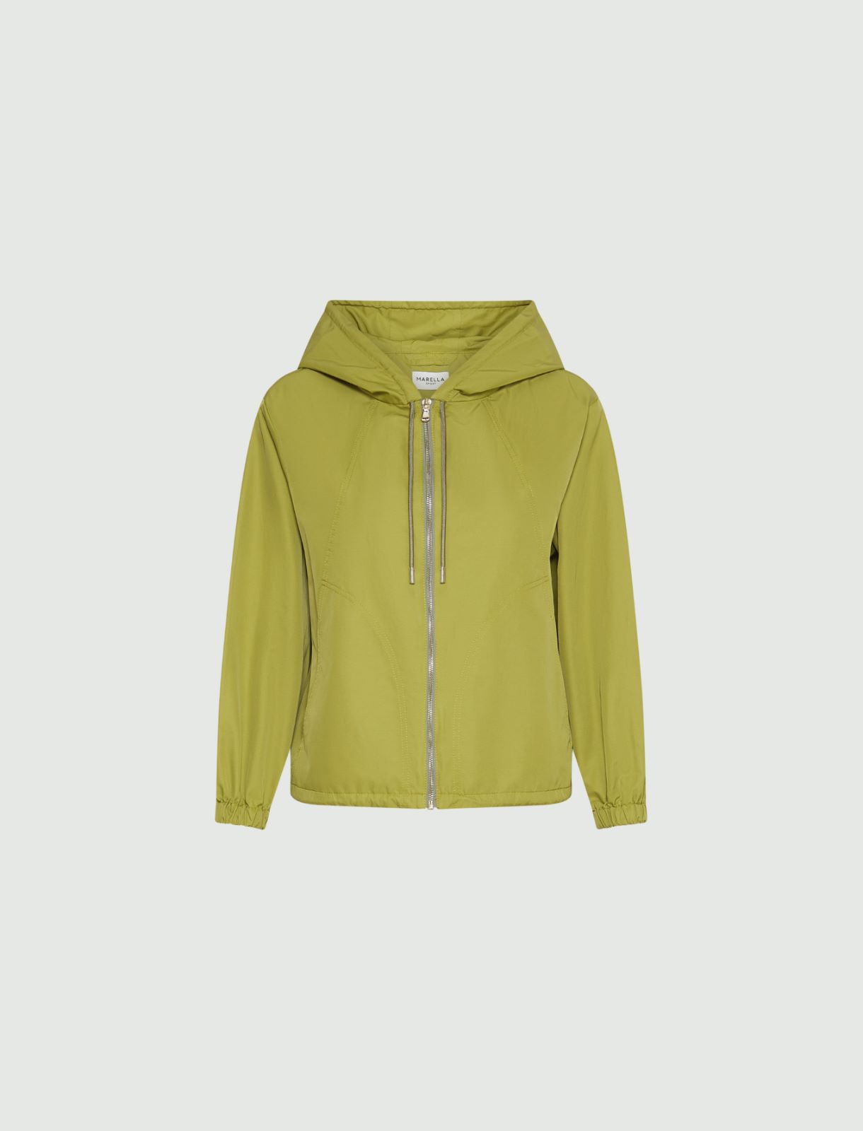 Light water-repellent twill raincoat - GREEN - Marella