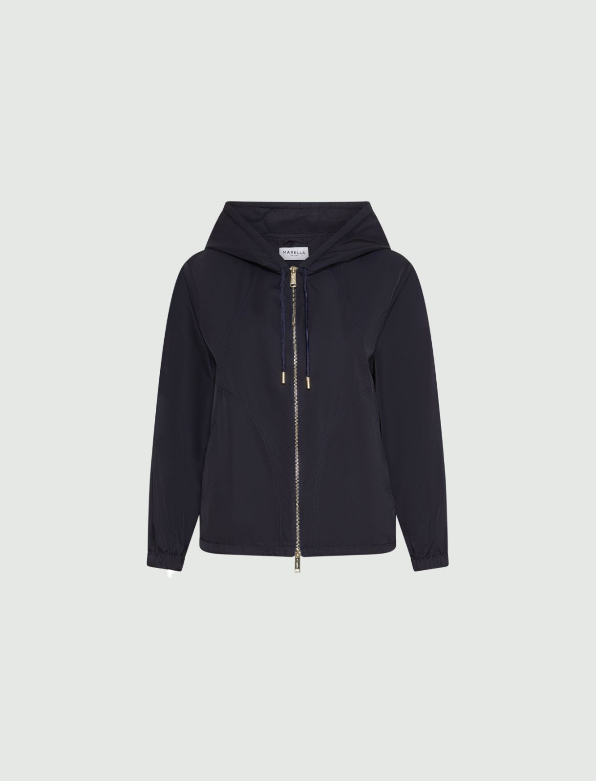 Light water-repellent twill raincoat - NAVY - Marella