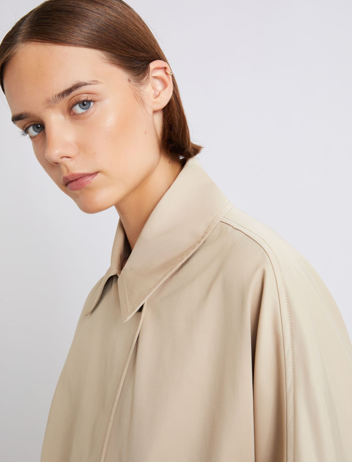 Oversized trench coat - NATURAL - Marella - 5