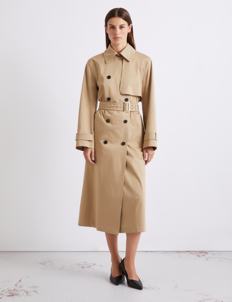 Cotton satin trench coat - Marella