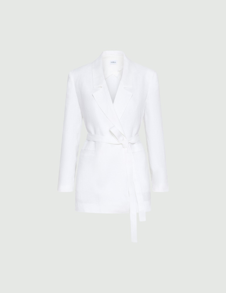 Faded linen blazer - Marella