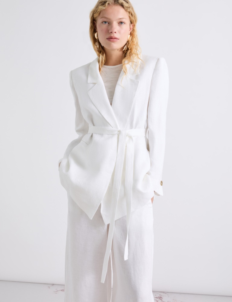 Faded linen blazer - Marella