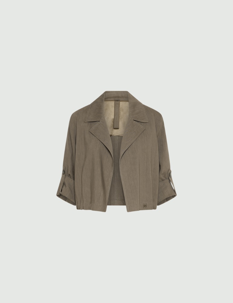 Stretch viscose and linen jacket - Marella