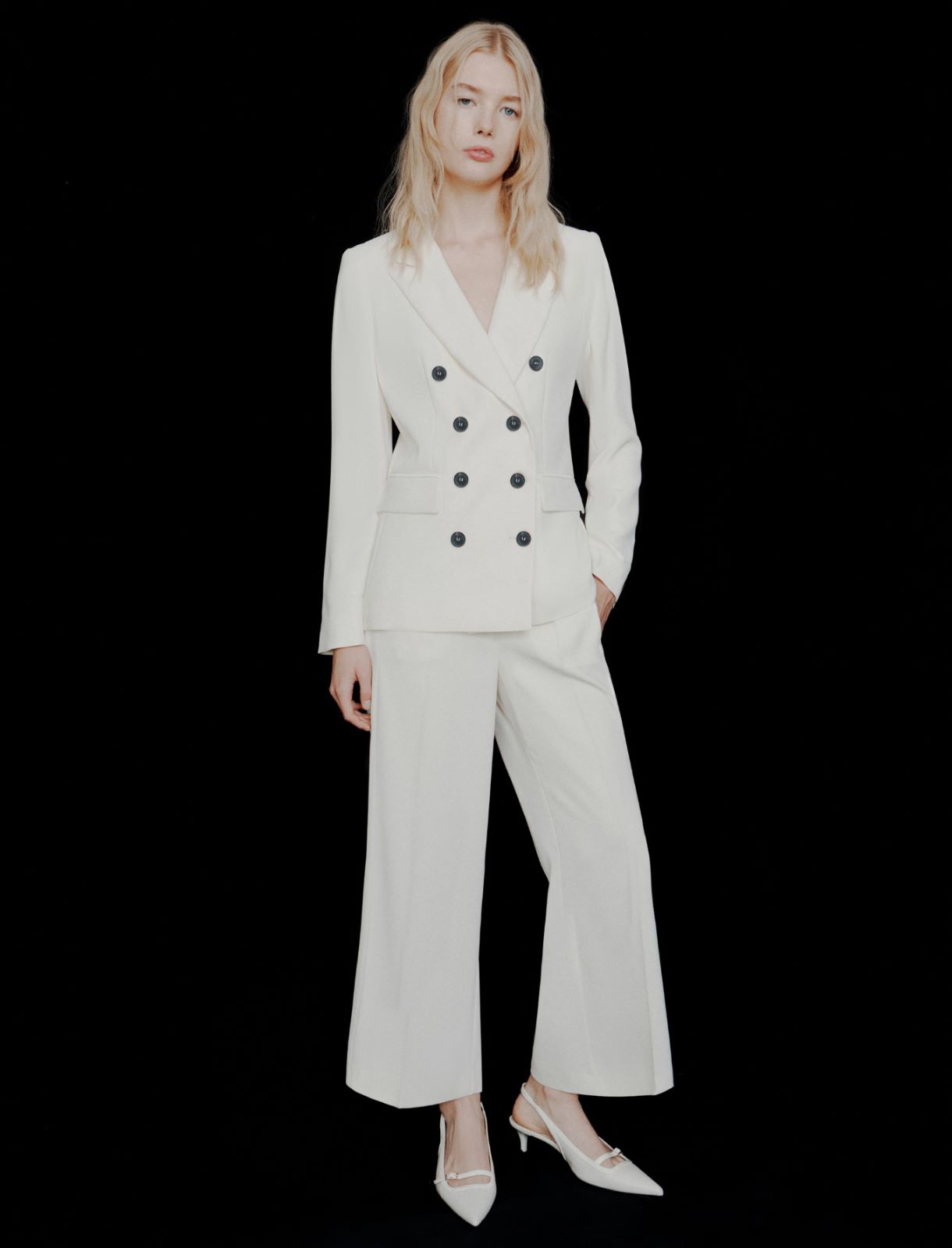 Zweireihiger Blazer aus Envers-Satin - WOLLWEIB - Marella - 2