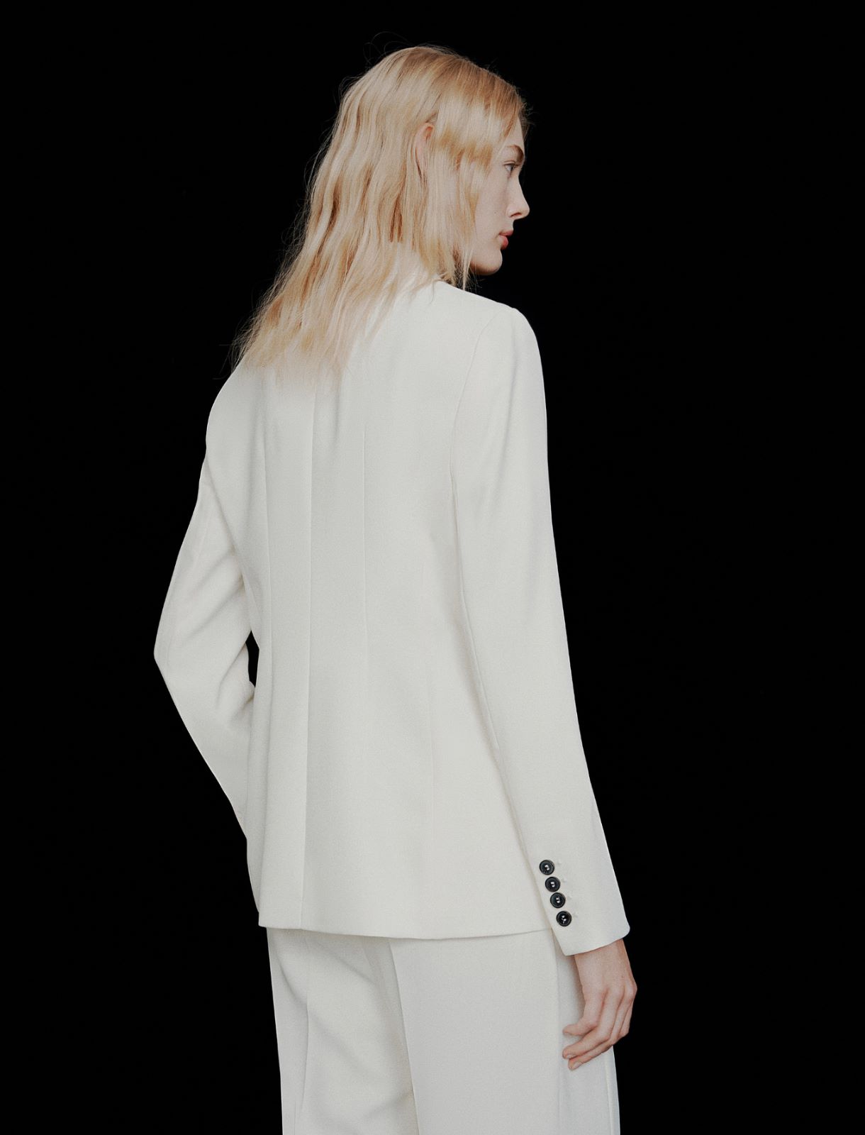 Zweireihiger Blazer aus Envers-Satin - WOLLWEIB - Marella - 3