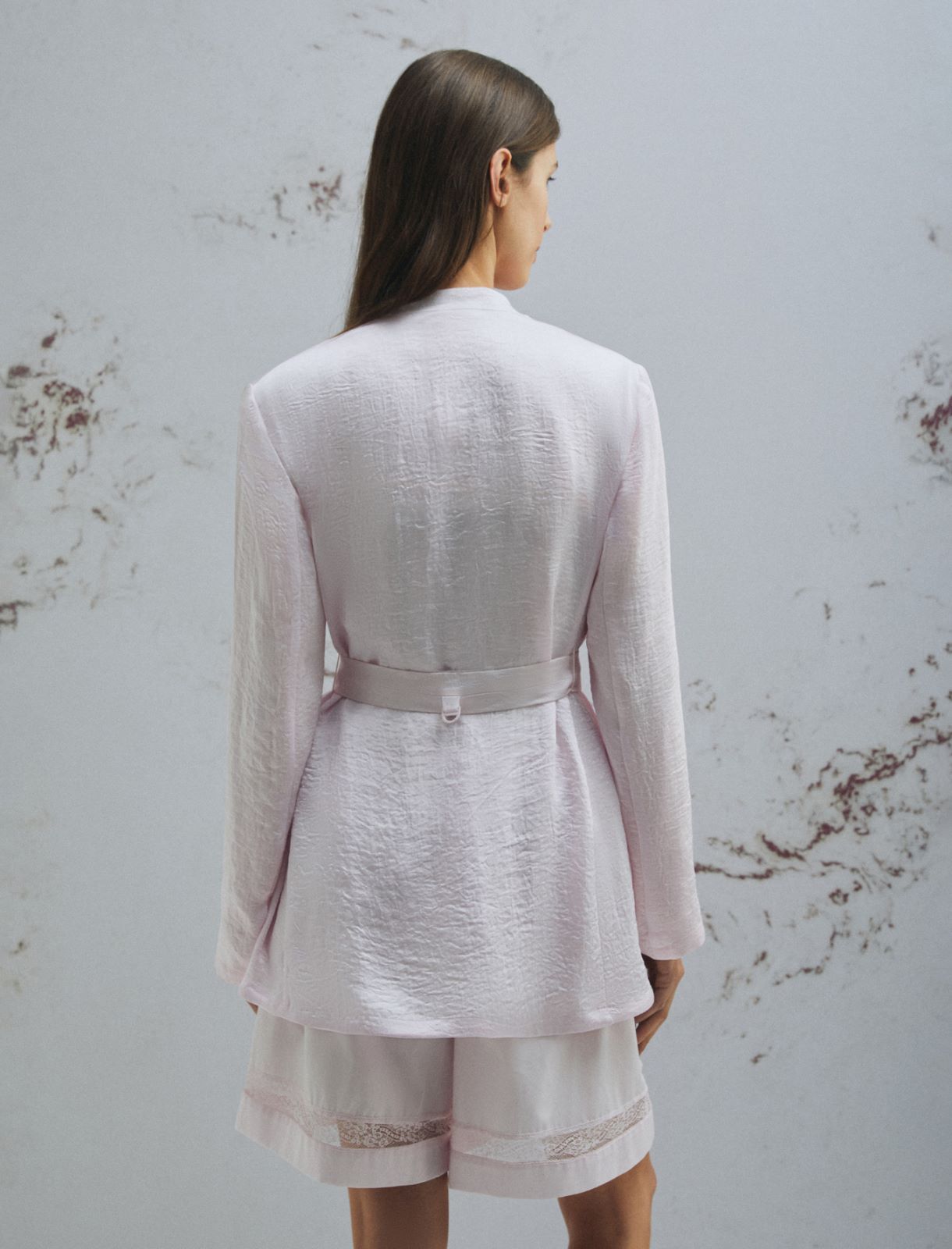 Chaqueta de sarga con cinturón - ROSA - Marella - 3