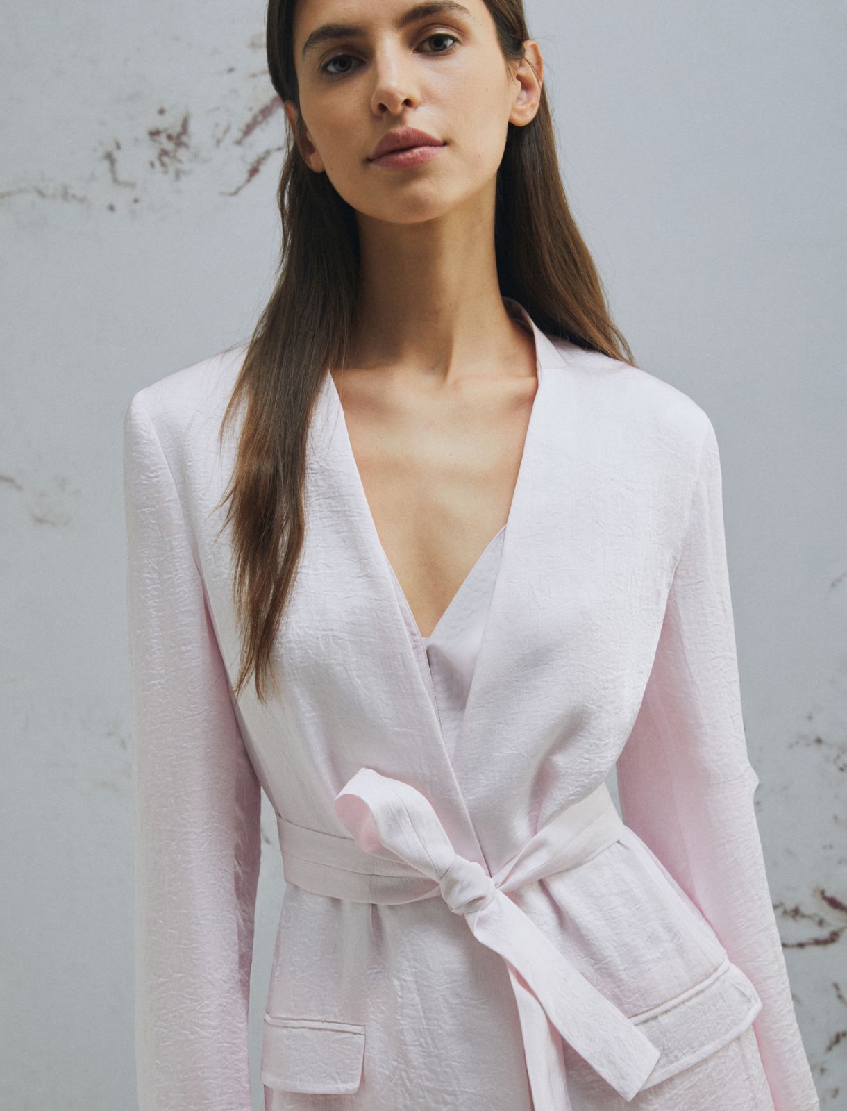 Chaqueta de sarga con cinturón - ROSA - Marella - 5