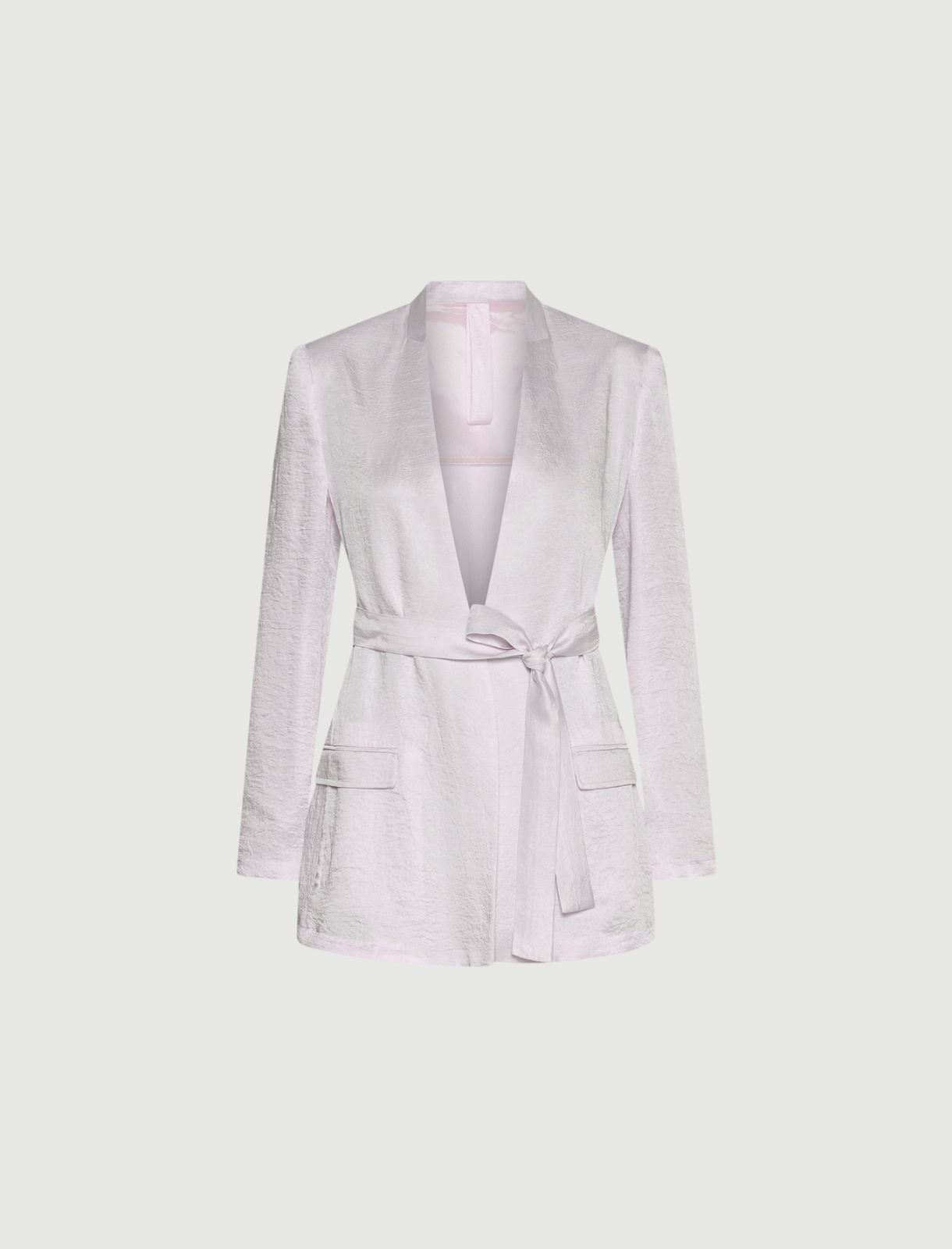 Chaqueta de sarga con cinturón - ROSA - Marella