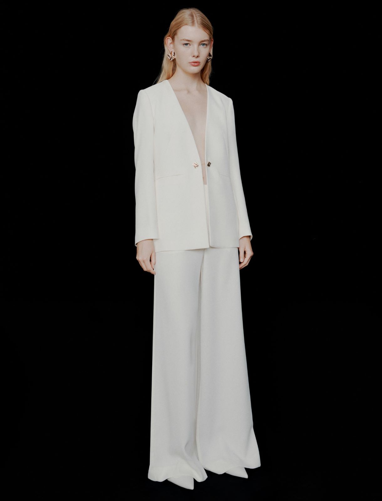 Blazer ohne Kragen aus Envers-Satin - WOLLWEIB - Marella - 2