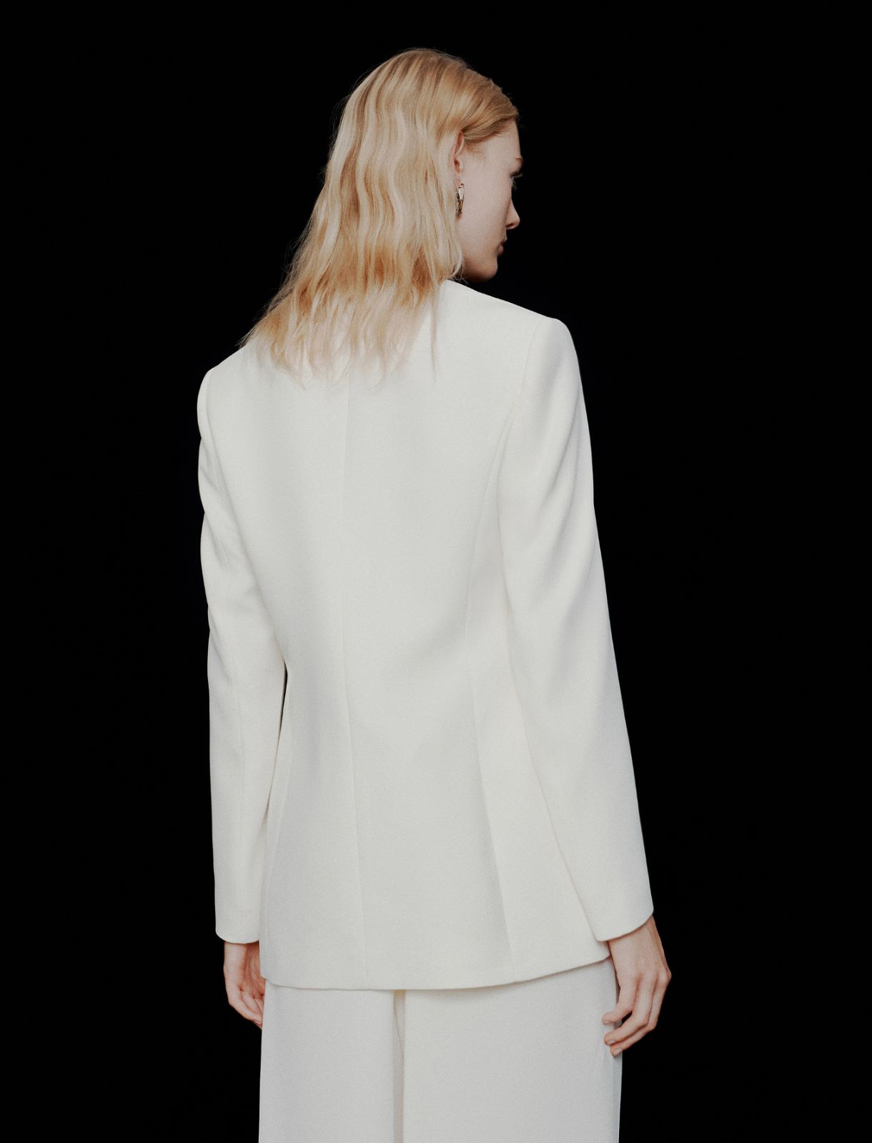 Blazer ohne Kragen aus Envers-Satin - WOLLWEIB - Marella - 3