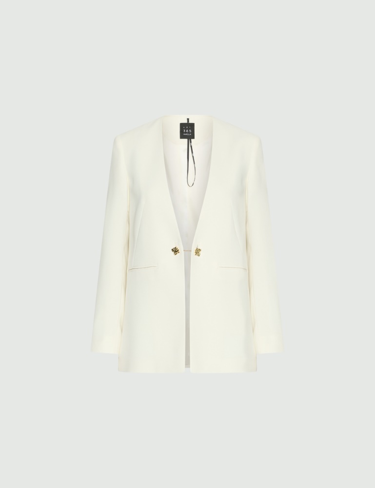 Blazer ohne Kragen aus Envers-Satin - Marella