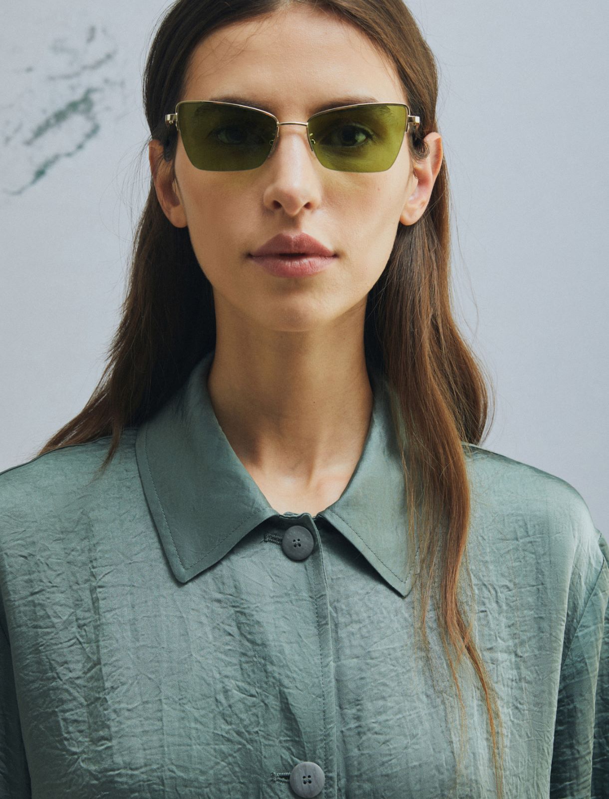 Straight-fit drawstring jacket - GREEN - Marella - 5