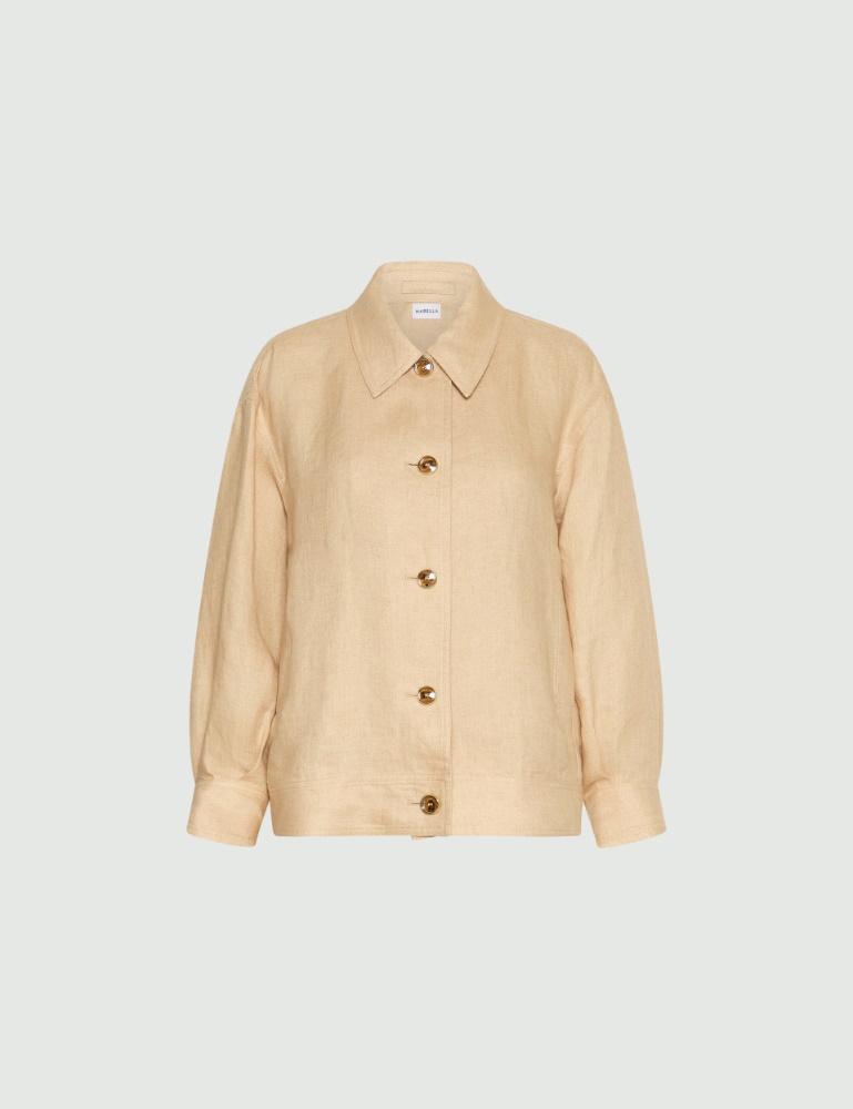 Linen basketweave jacket - Marella