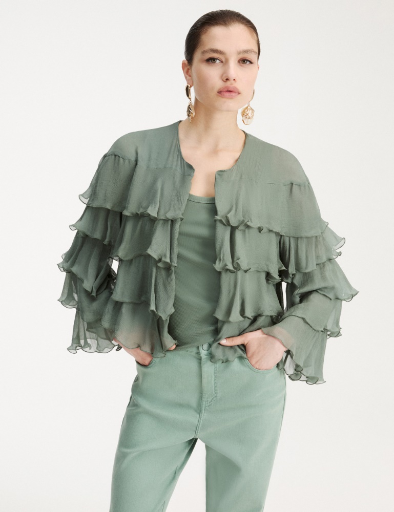 Giacca in creponne con balze - Marella