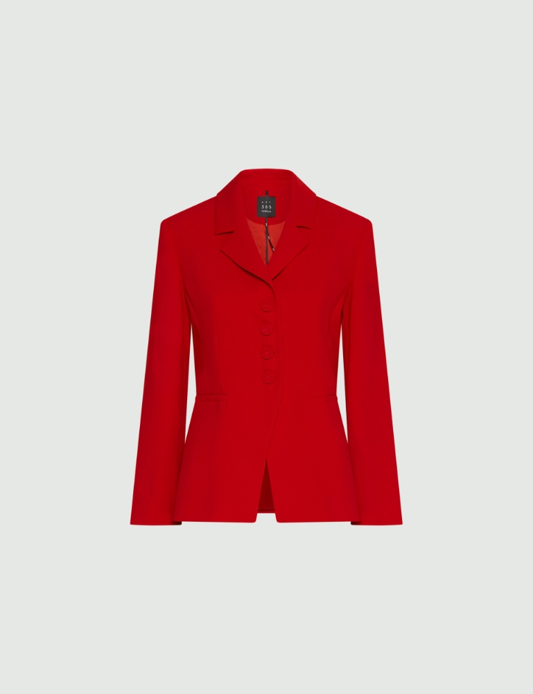 Semi-fitted envers satin blazer - Marella