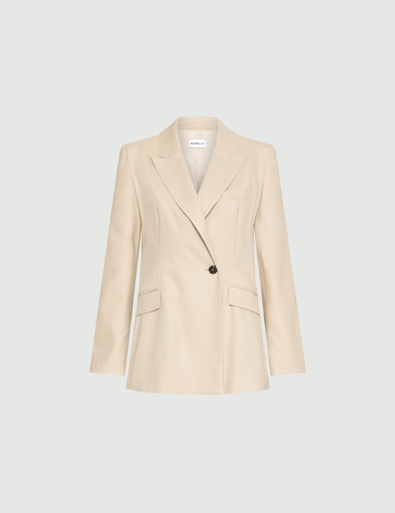 Stretch viscose-blend twill blazer - Marella