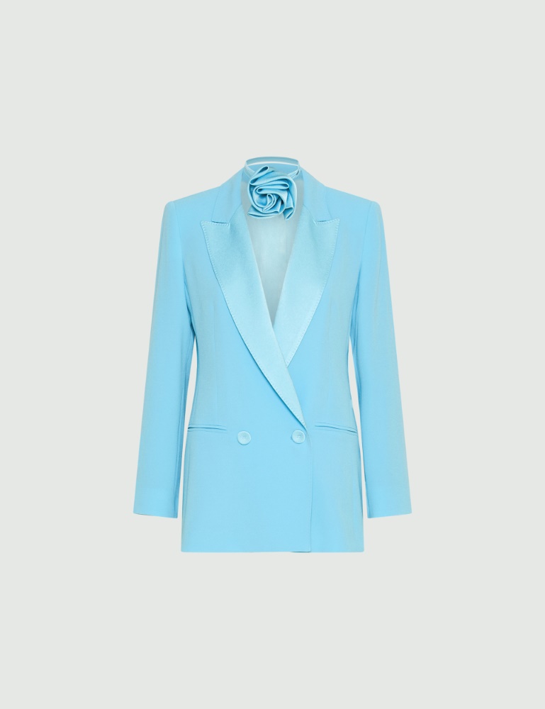 Blazer en envers satin avec ceinture - Marella