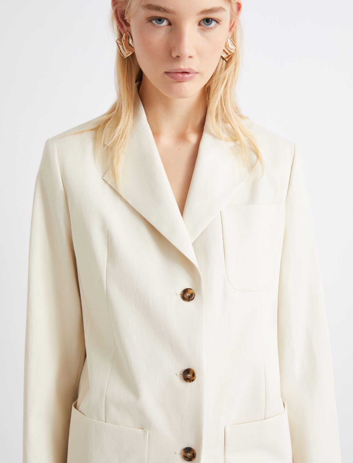 Cotton poplin blazer - ICE - Marella - 5