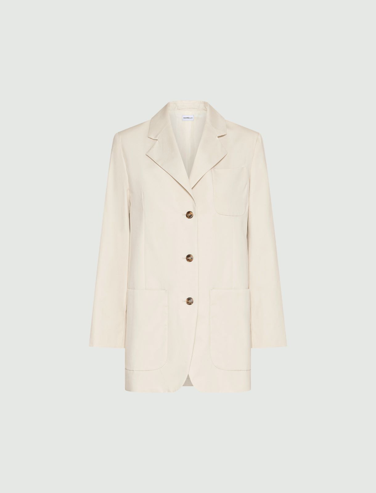 Cotton poplin blazer - ICE - Marella