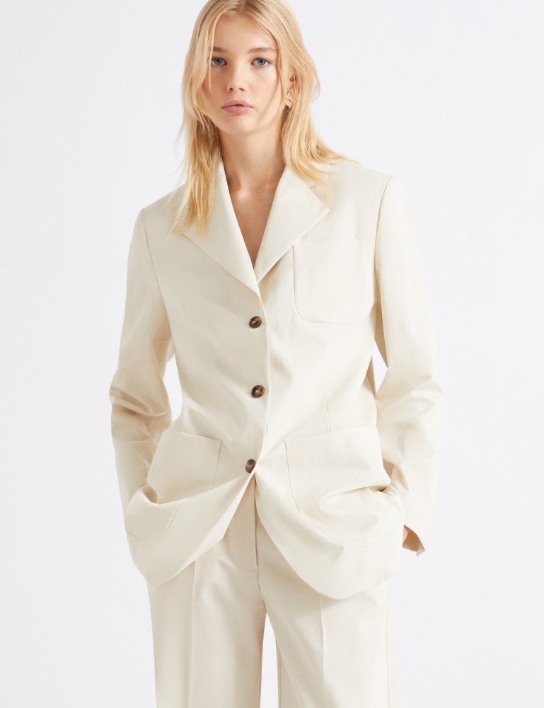 Cotton poplin blazer - Marella