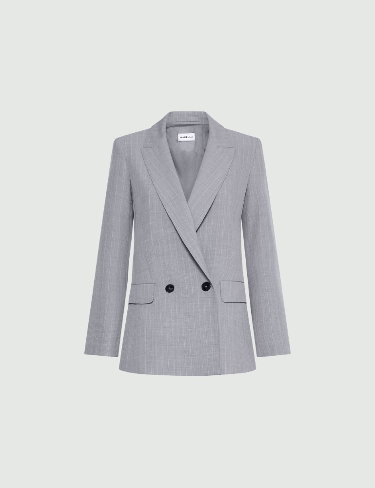 Blazer en toile stretch effet mal filé - Marella