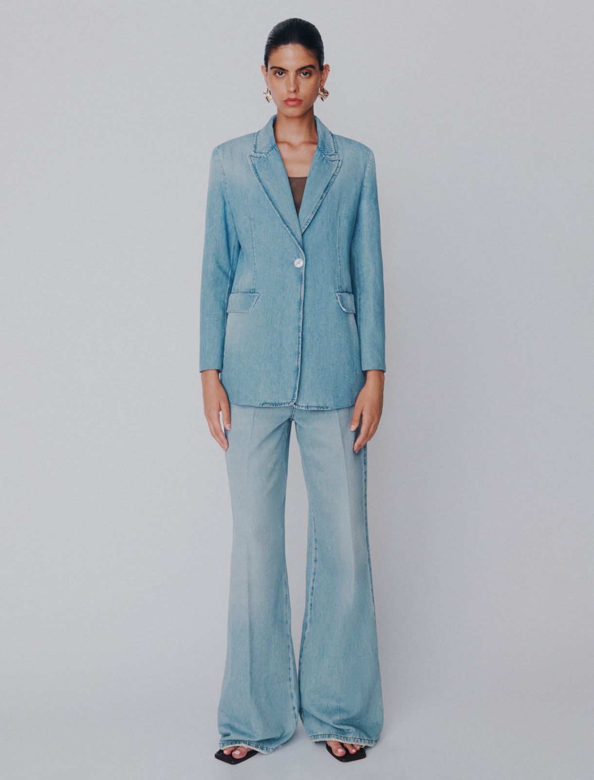 Light denim blazer - BLUE JEANS - Marella - 2