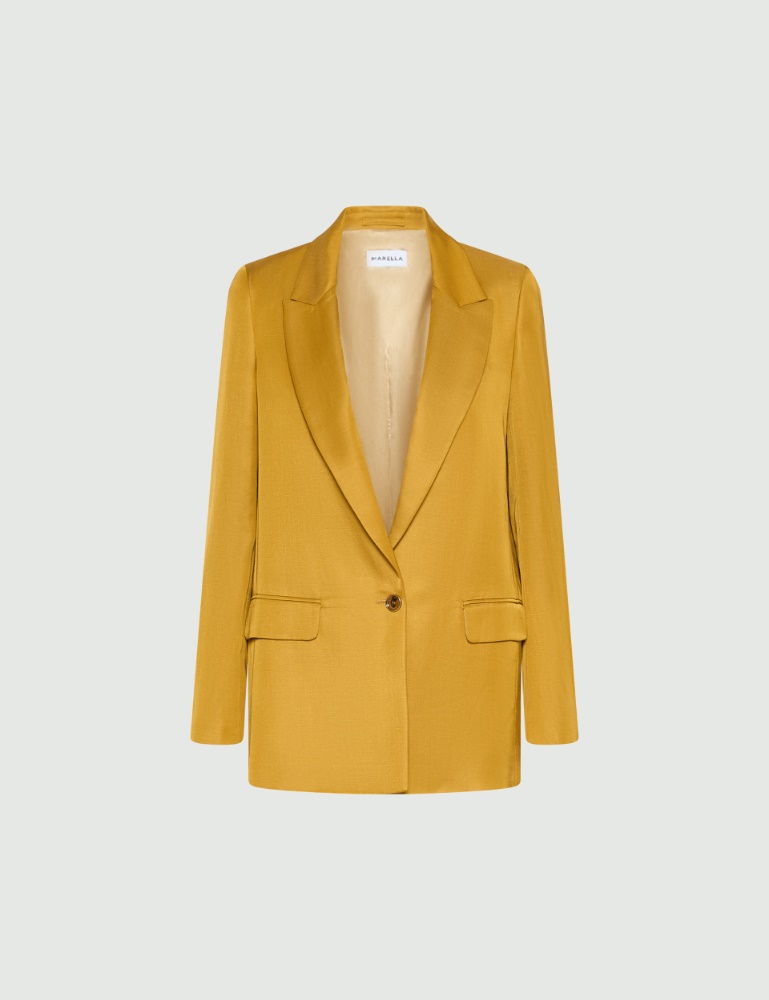 Linen-blend gabardine blazer - Marella