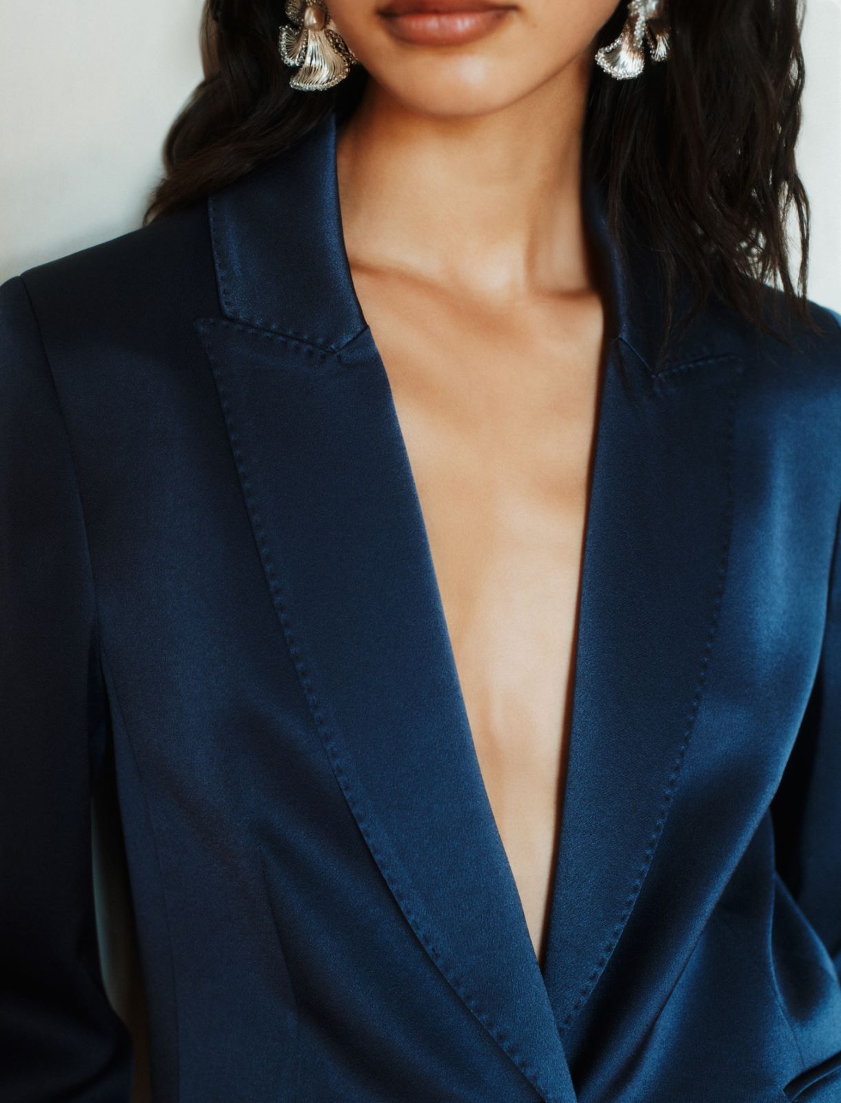 Satin blazer - NAVY - Marella - 6