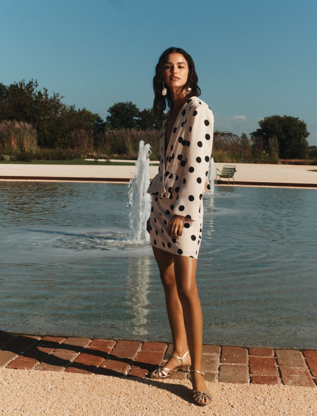 Slim-fit pleated jacket - POWDER - Marella - 2